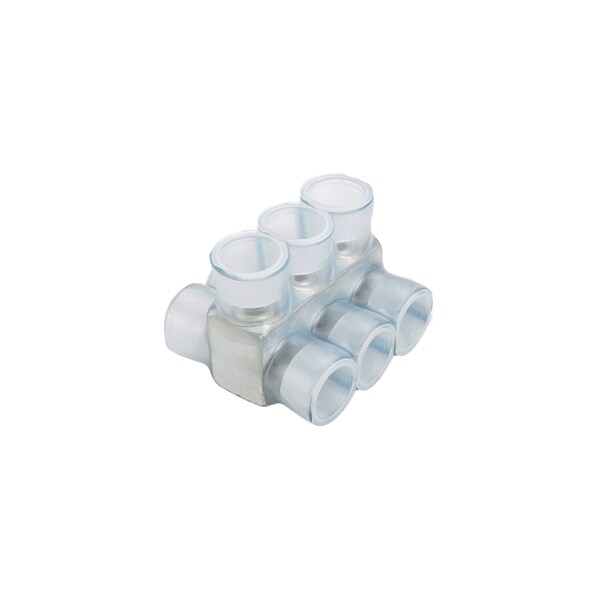 Multi-Tap Connector, Double-Sided, Clear Insulation, 6, PCSB4-6-6Y